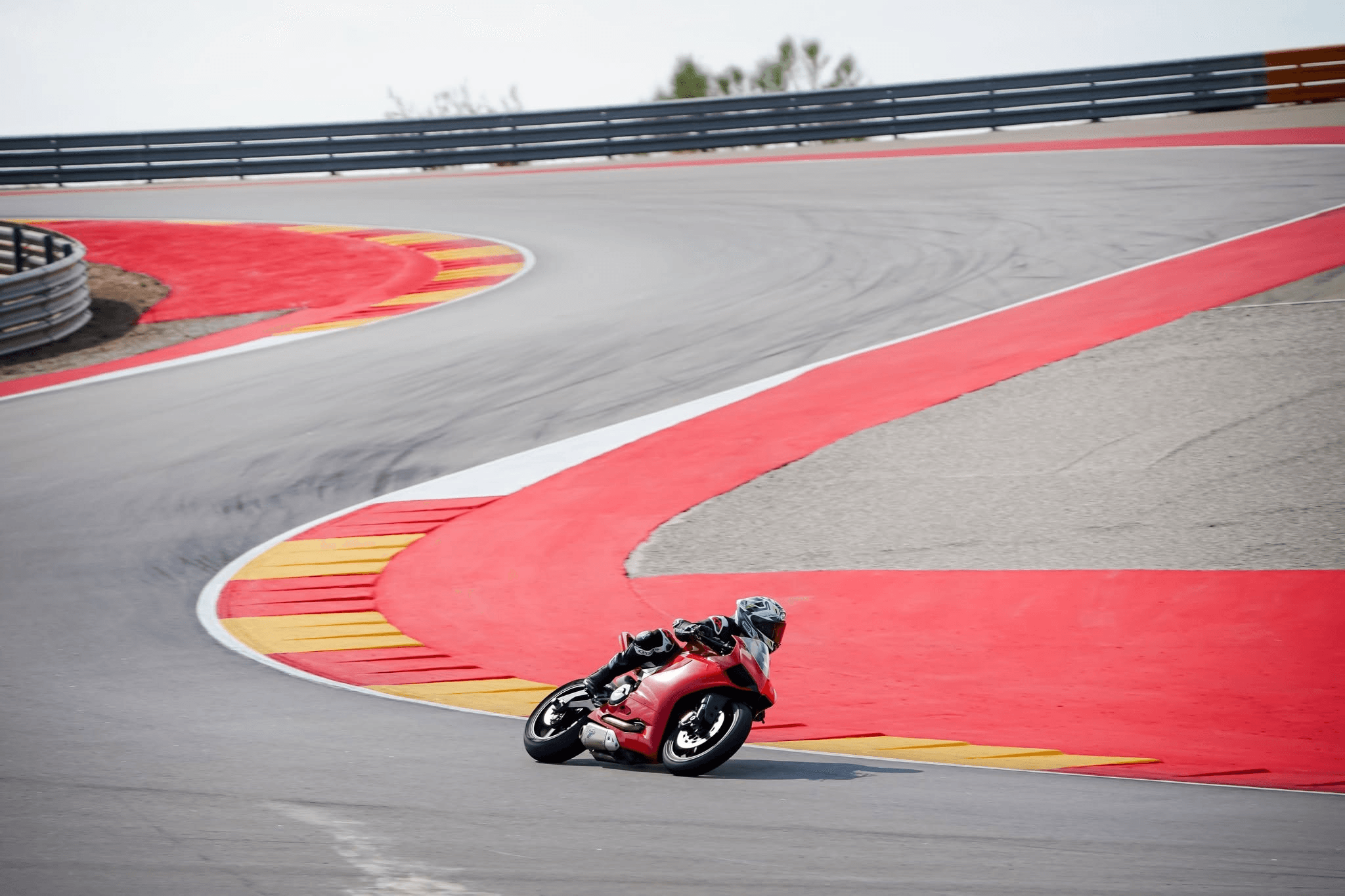 Race bike on track
